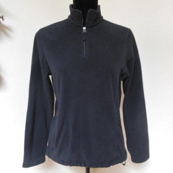 Lands end 1/4 Zip Black Pullover - Picture 1 of 4